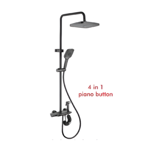 8016H Shower Set – 4-in-1 Piano Button Control