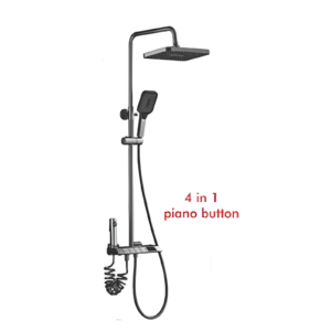 8017H Shower Set – 4-in-1 Piano Button Control