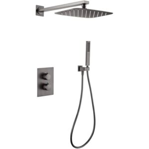 LL9013-3H Concealed shower Mixer grey Finished