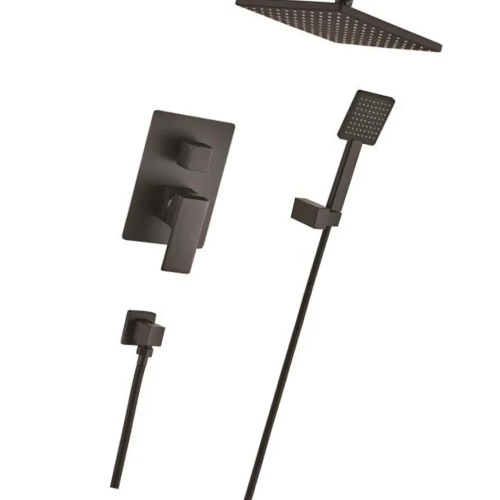 LL9012K Concealed shower Mixer Black Finished