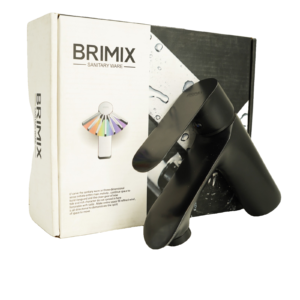 Brimix Basin Mixer – Black Finish (Hot & Cold Inlet)